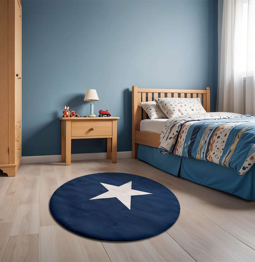 Tapete Infantil Estrela Redondo Playmat