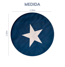 Tapete Infantil Estrela Redondo Playmat