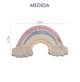 Tapete Infantil Arco Iris Com Nuvem Candy Playmat