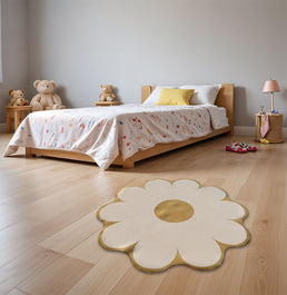 Tapete Infantil Flor Amarelo Playmat