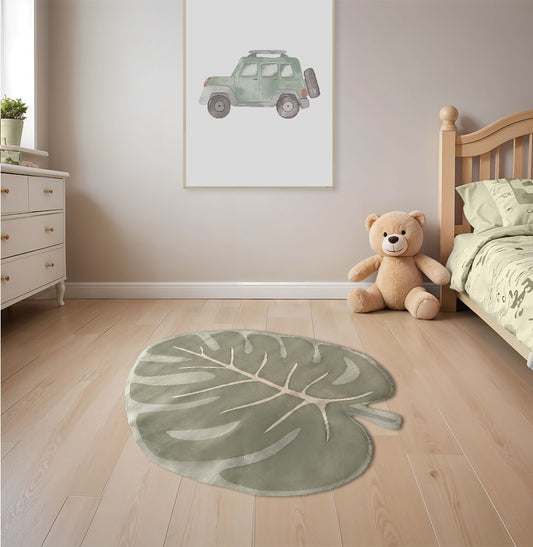 Tapete Infantil Folha de Adão Verde Playmat