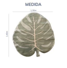 Tapete Infantil Folha de Adão Verde Playmat