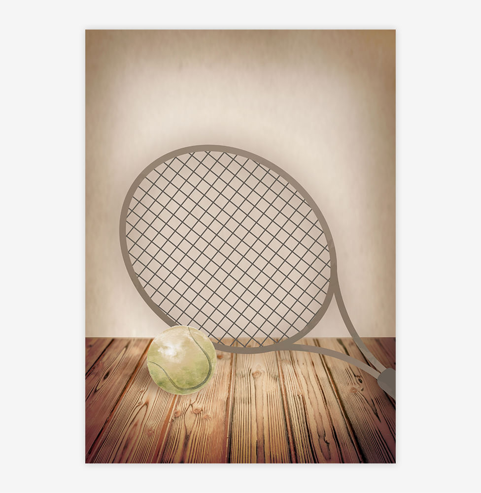 Quadro Infantil Tênis Bege - Vertical