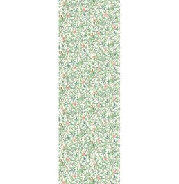 Papel de Parede Folhas Flores e Pássaros