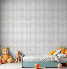 Papel de Parede Infantil Gride Mini Marrom