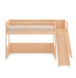 Cama Infantil Mezanino Fazenda Com Escorregador - Carvalho