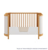Berço Raika 3 em 1 Com Palha - Madeira Clara