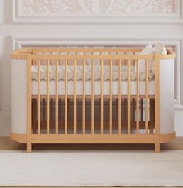 Berço Raika 3 em 1 Com Palha - Madeira Clara