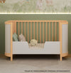 Berço Raika 3 em 1 Com Palha - Madeira Clara