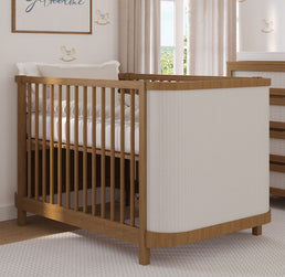 Berço Raika 3 em 1 Com Palha - Freijó