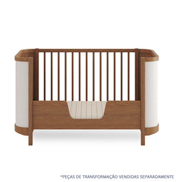 Berço Raika 3 em 1 Com Palha - Freijó