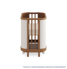 Berço Raika 3 em 1 Com Palha - Freijó