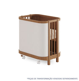 Berço Raika 3 em 1 Com Palha - Freijó