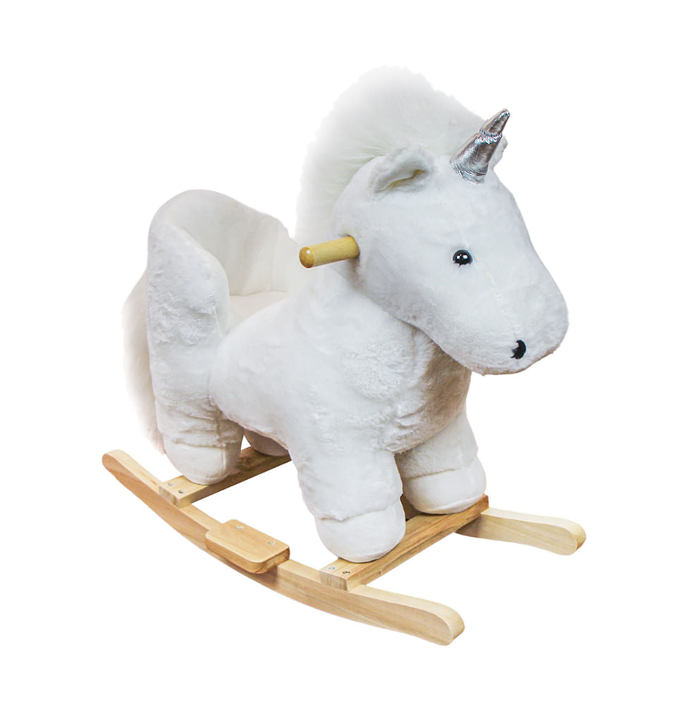 Unicórnio de Balanço Musical com Assento
