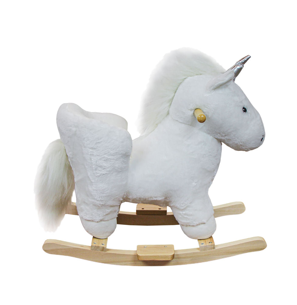 Unicórnio de Balanço Musical com Assento