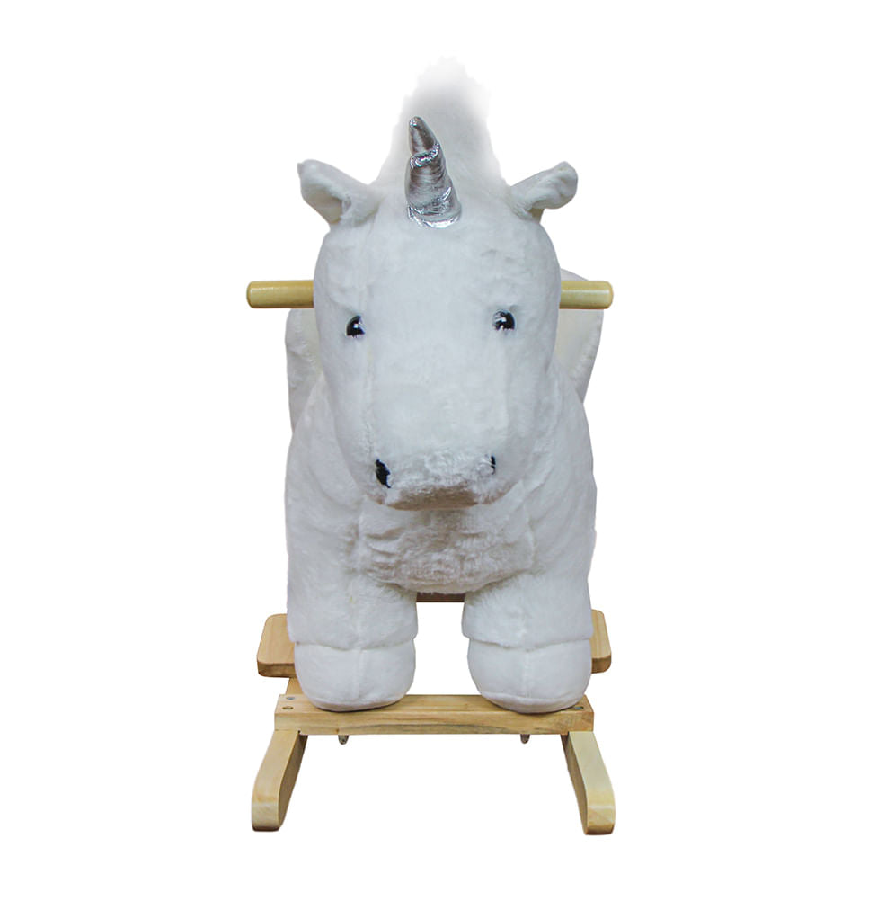 Unicórnio de Balanço Musical com Assento