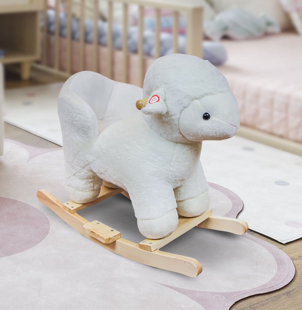 Ovelha de Balanço Musical com Assento