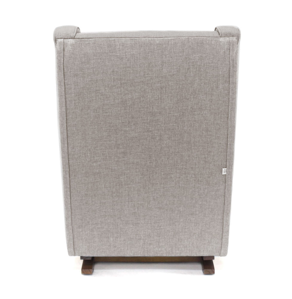 Poltrona de Amamentação Slim com Balanço e Puff - Bege