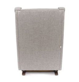 Poltrona de Amamentação Slim com Balanço e Puff - Bege