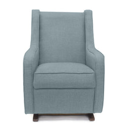 Poltrona de Amamentação Slim com Balanço e Puff - Verde Malva