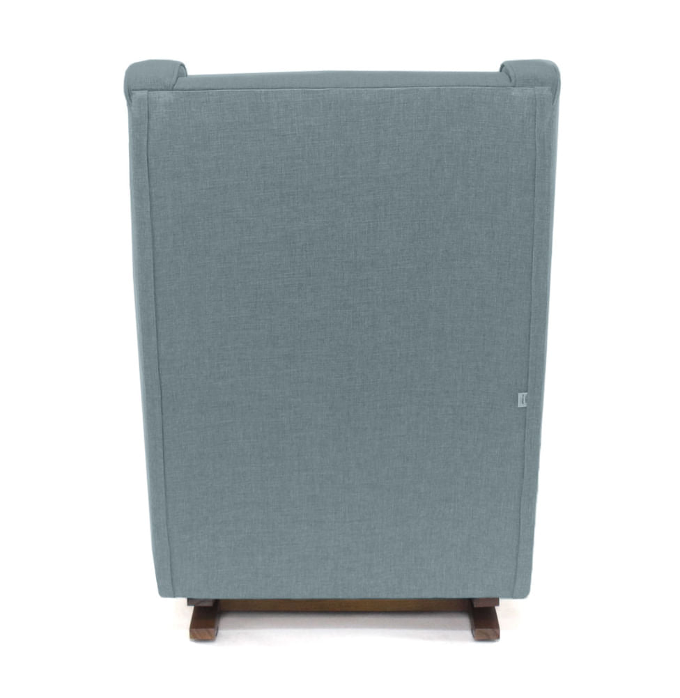 Poltrona de Amamentação Slim com Balanço e Puff - Verde Malva