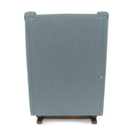 Poltrona de Amamentação Slim com Balanço e Puff - Verde Malva