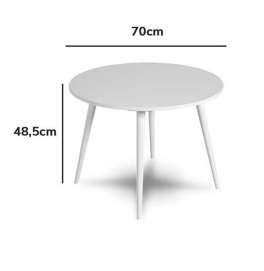 Mesa Infantil Viena Redonda - Branco