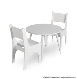 Mesa Infantil Viena Redonda - Branco