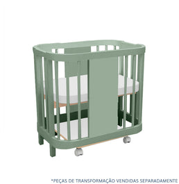 Kit de Transformação Para Mini Berço Raika - Verde Jardim