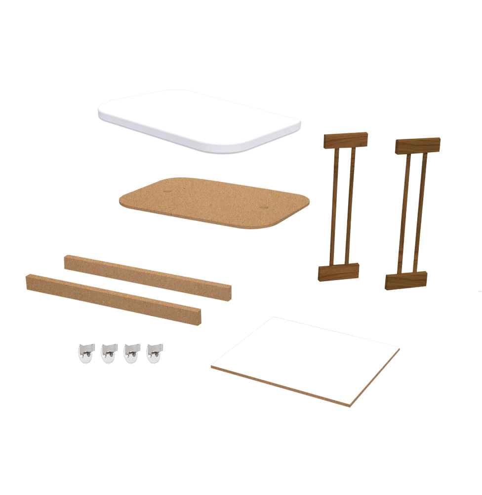 Kit de Transformação Para Mini Berço Raika - Freijó