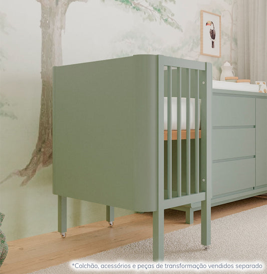 Kit de Transformação Para Mini Berço Nord - Verde Jardim