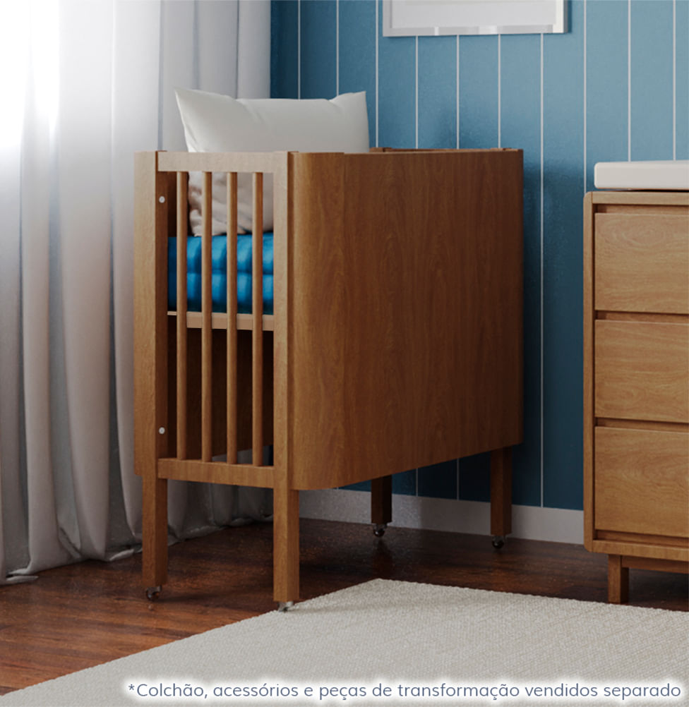 Kit de Transformação Para Mini Berço Nord - Freijó