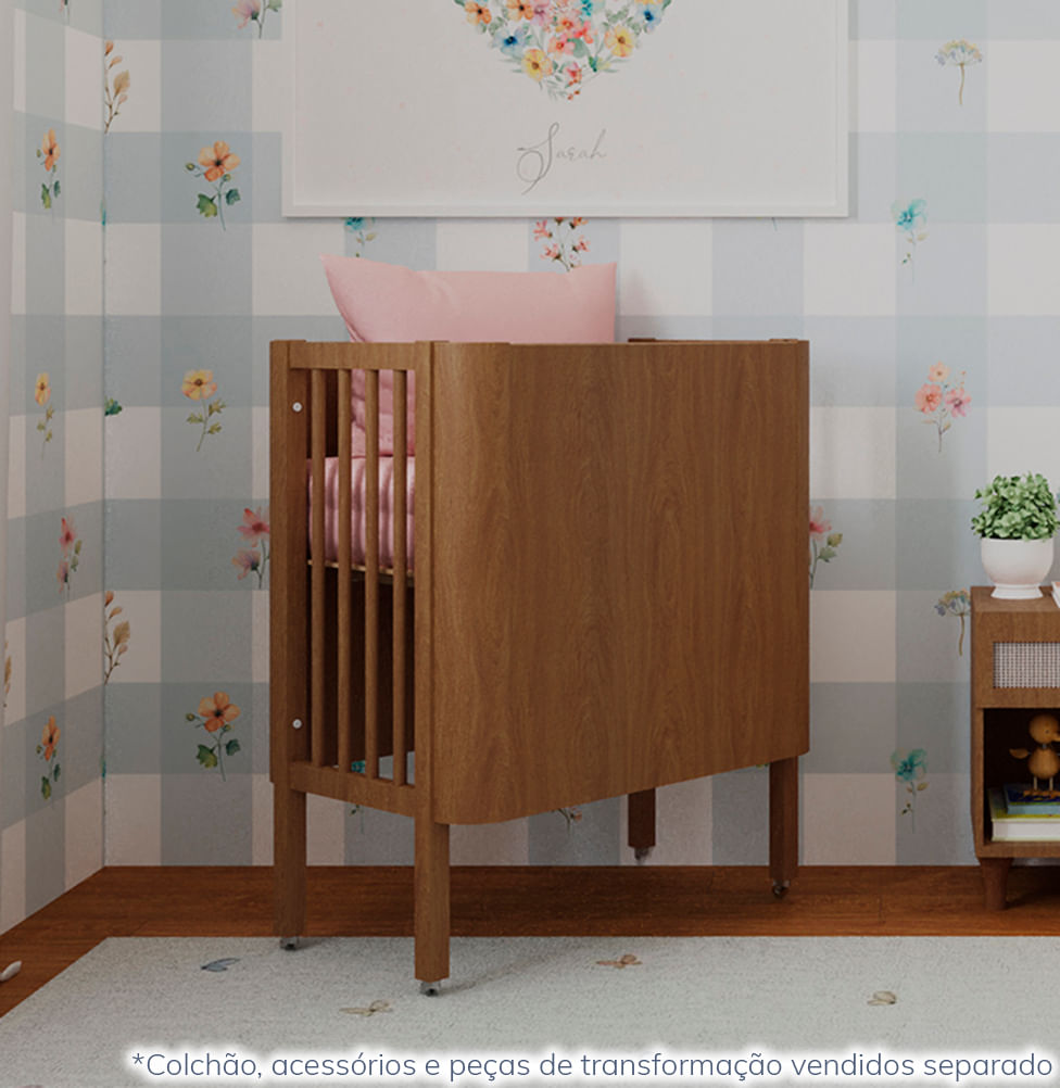 Kit de Transformação Para Mini Berço Nord - Freijó