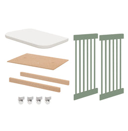 Kit de Transformação Para Mini Berço Haus Nature - Verde Jardim
