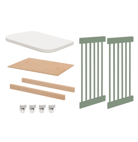 Kit de Transformação Para Mini Berço Haus Nature - Verde Jardim