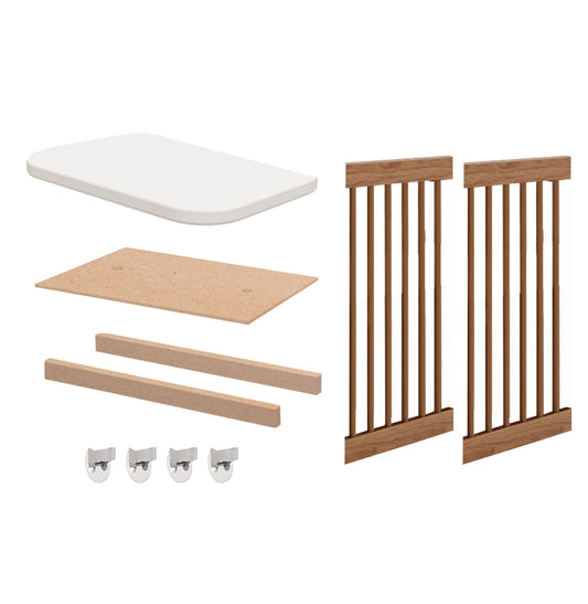 Kit de Transformação Para Mini Berço Haus Nature Palitado - Freijó