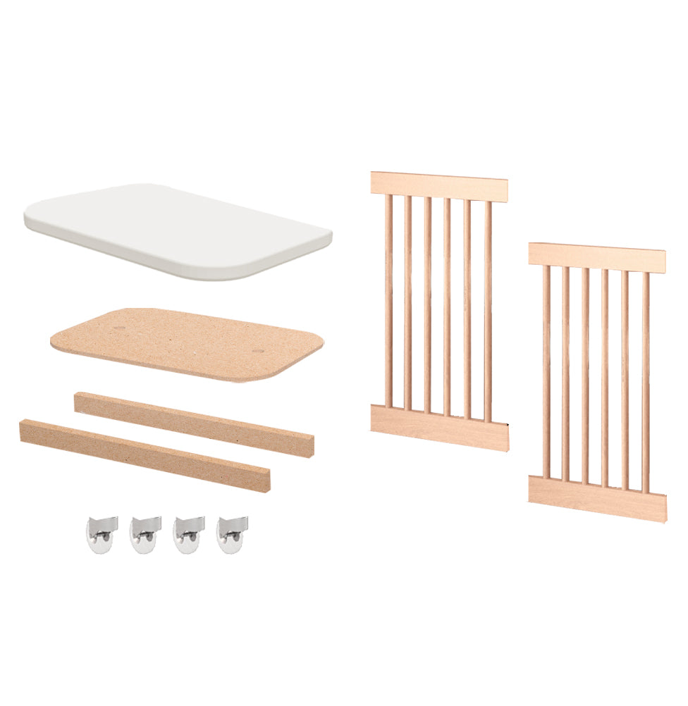 Kit de Transformação Para Mini Berço Haus Nature Palitado - Carvalho