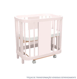 Kit de Transformação Para Mini Berço Raika - Rosa Claro