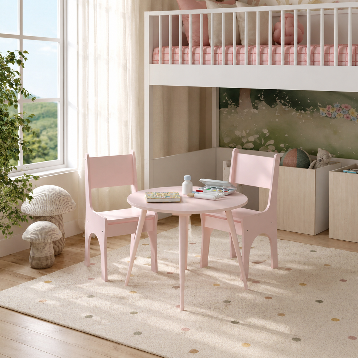 Cadeira Infantil Slim - Rosa