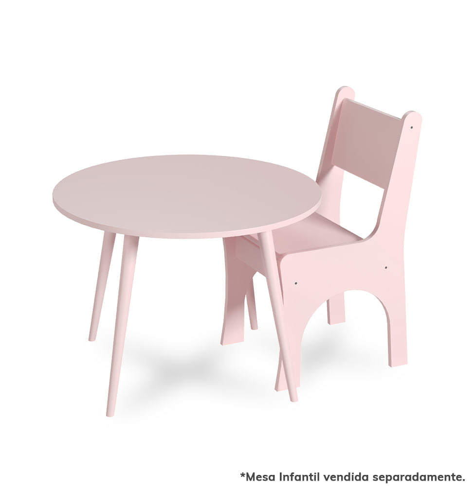Cadeira Infantil Slim - Rosa