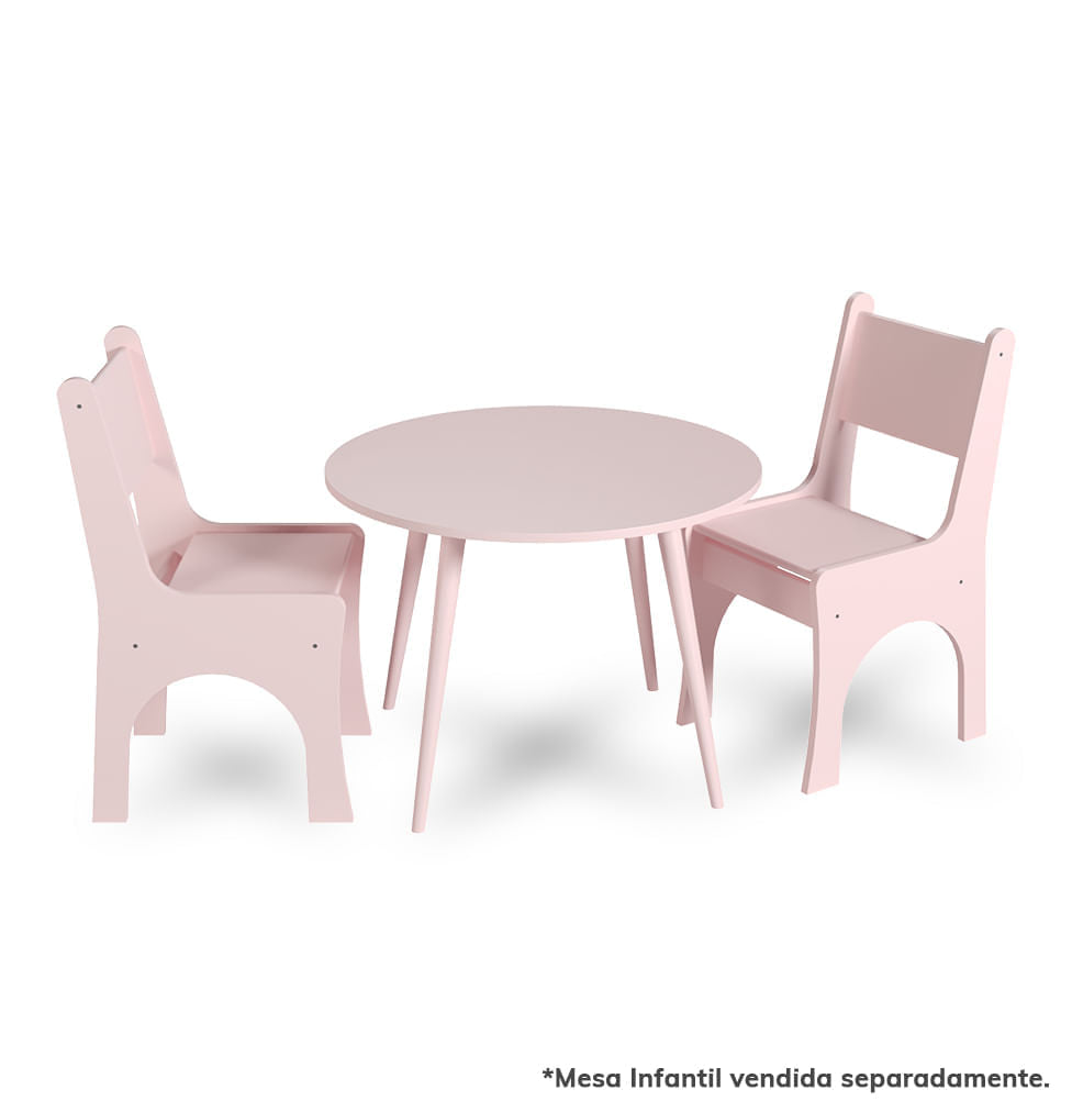 Cadeira Infantil Slim - Rosa