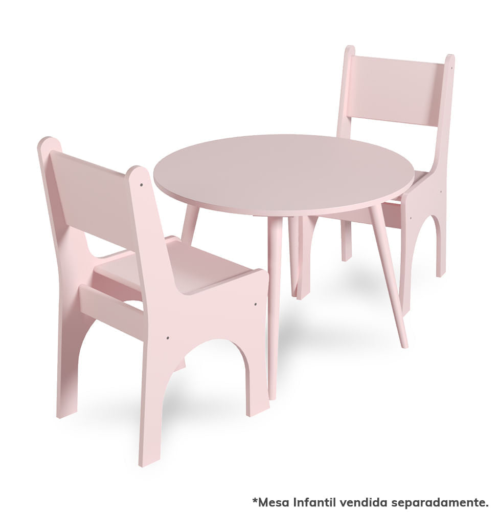Cadeira Infantil Slim - Rosa