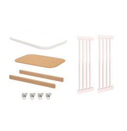 Kit de Transformação Para Mini Berço Nord - Rosa Claro