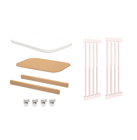 Kit de Transformação Para Mini Berço Nord - Rosa Claro