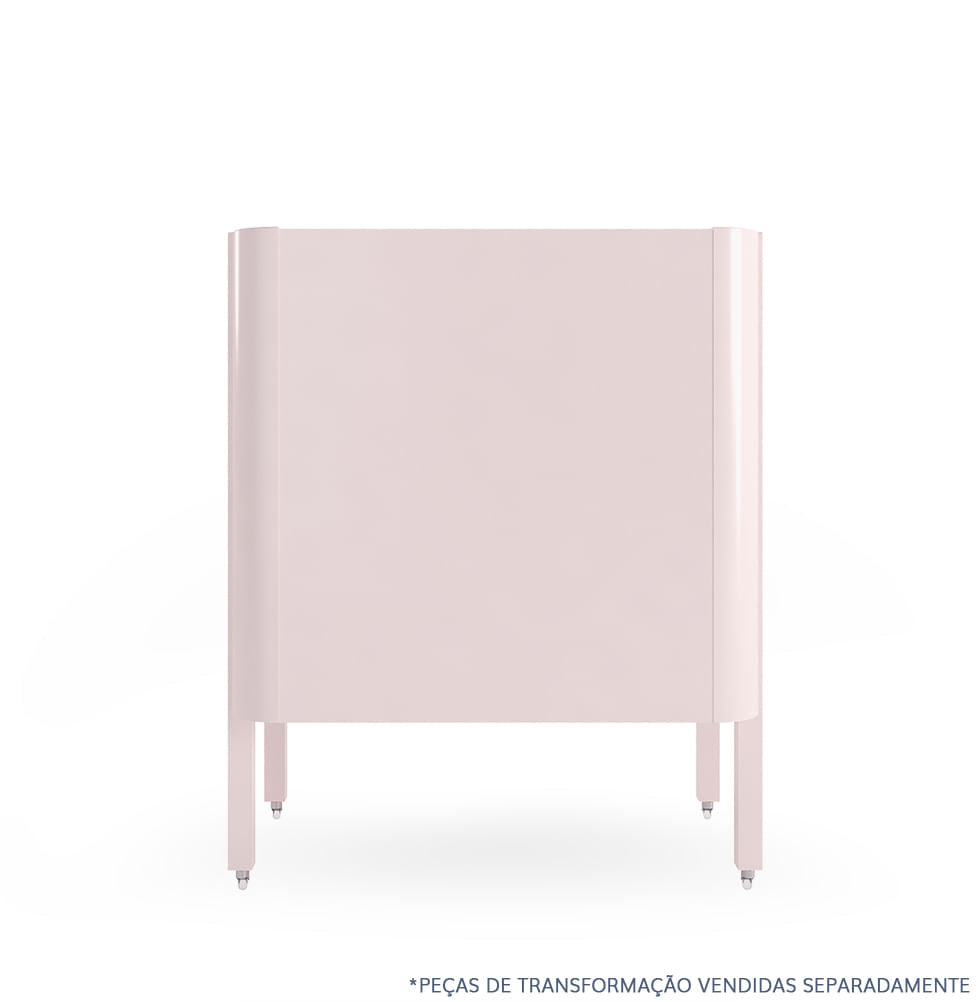 Kit de Transformação Para Mini Berço Nord - Rosa Claro