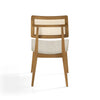 Conjunto de 2 Cadeiras Para Mesa de Jantar Paris Palha Natural Freijó - Cru