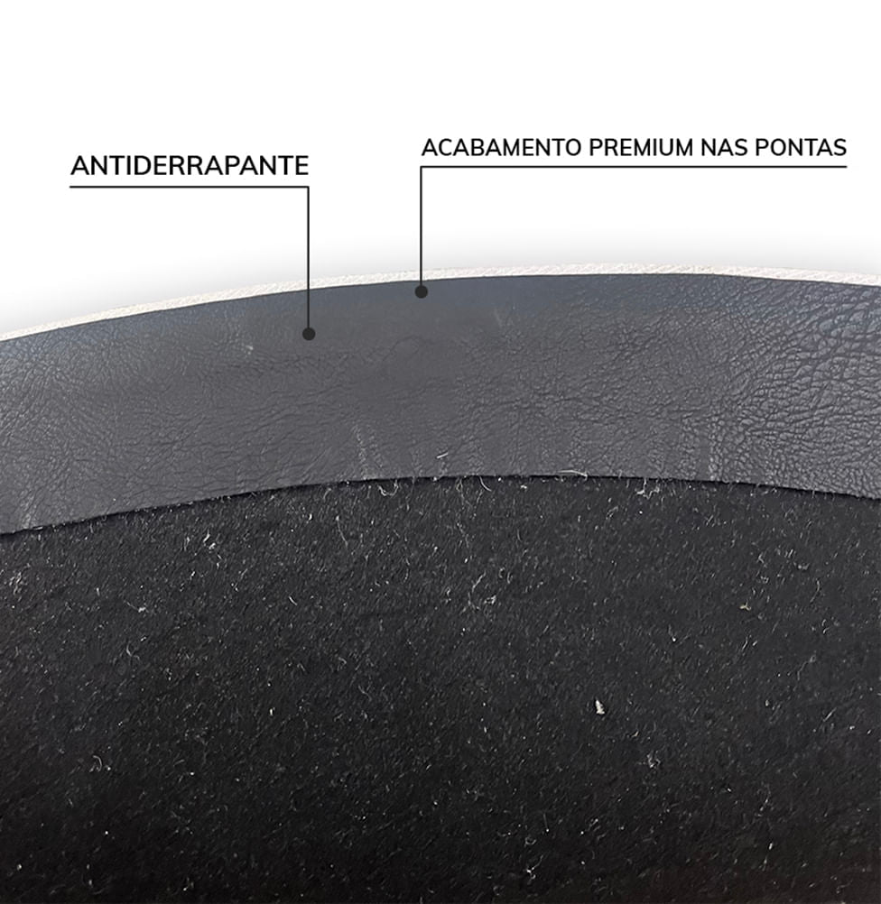 Tapete Infantil Redondo Linho - Bege