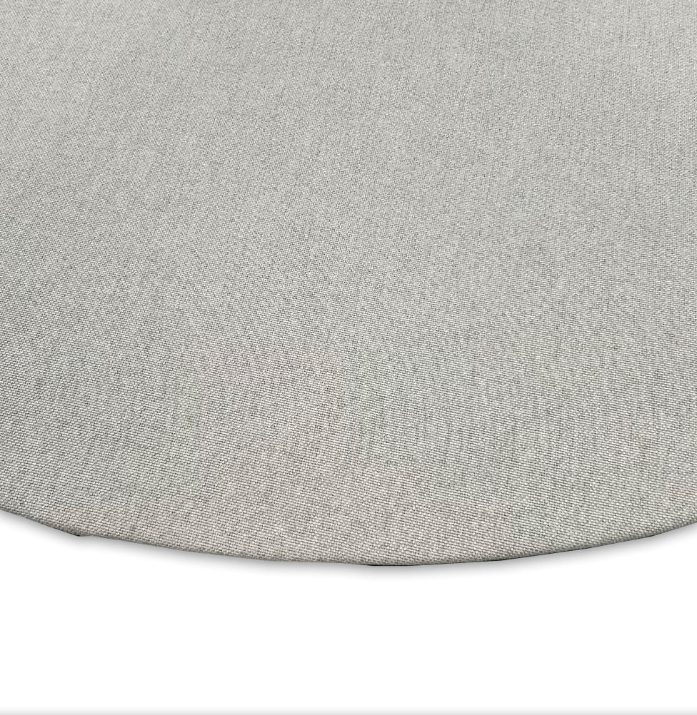 Tapete Infantil Redondo Linho - Cinza