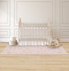 Tapete Infantil Retangular Arabesco Classic - Rosa