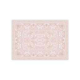 Tapete Infantil Retangular Arabesco Classic - Rosa
